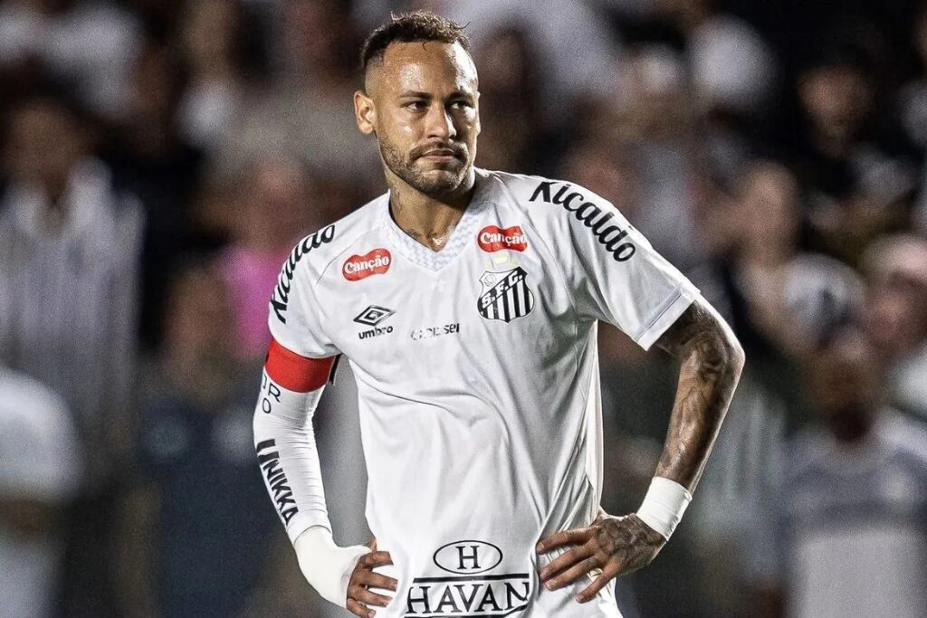 Neymar em ação pelo Santos