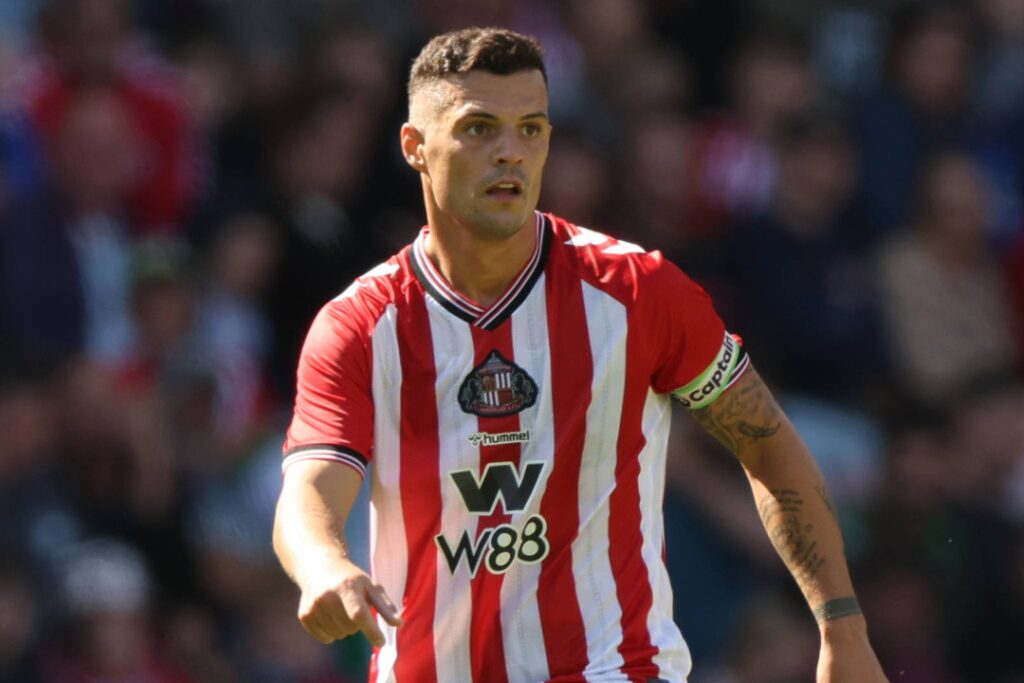 Granit Xhaka em ação pelo Sunderland