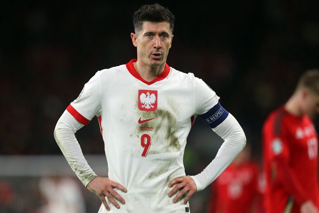 Lewandowski em ação pela Polônia